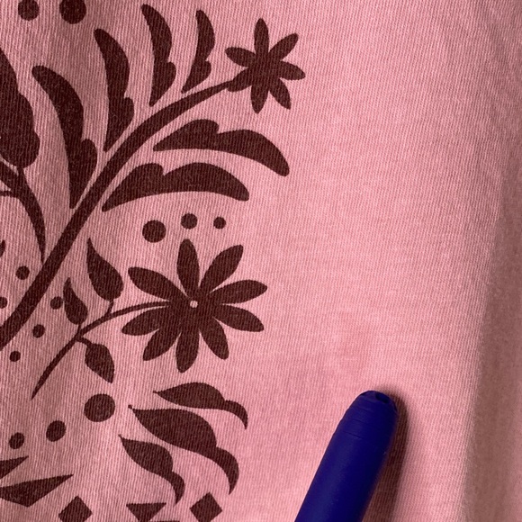 Ariat Pink Graphic Tee Top Western Southwestern Cowgirl Boho - Picture 4 of 5